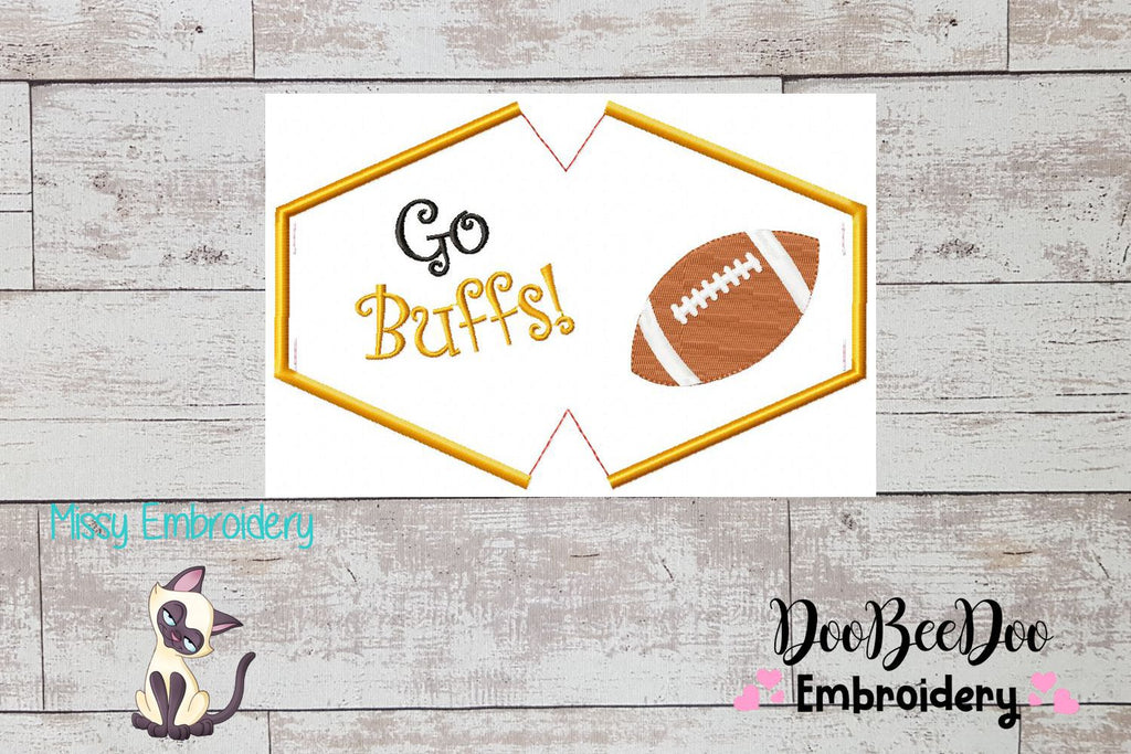 Go Buffs! Face Mask - ITH Project - Machine Embroidery Design