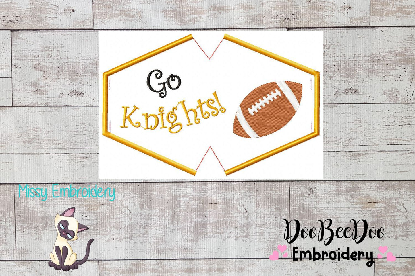 Go Knights! Face Mask - ITH Project - Machine Embroidery Design