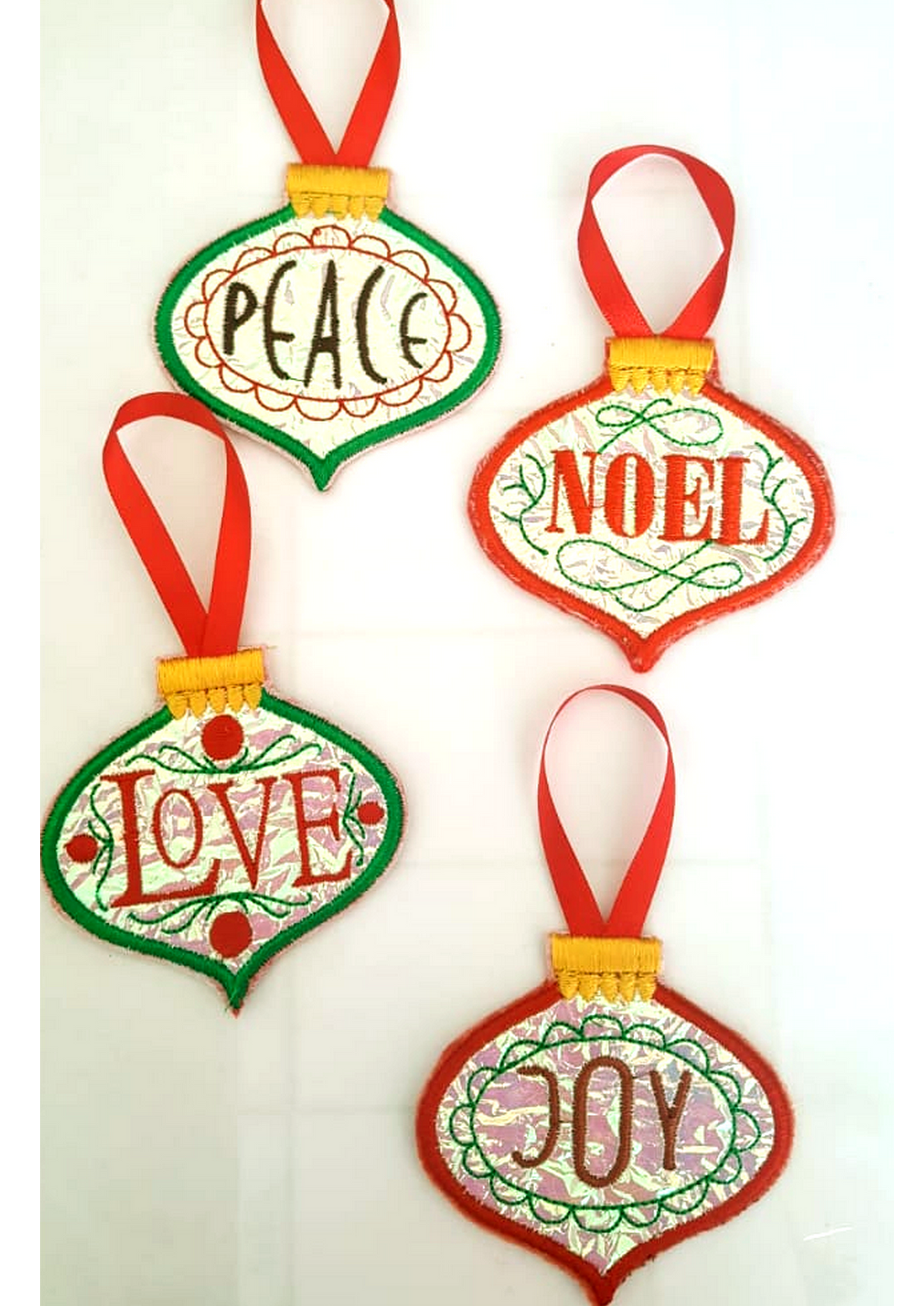 Christmas Ornaments - ITH Project - Machine Embroidery Design
