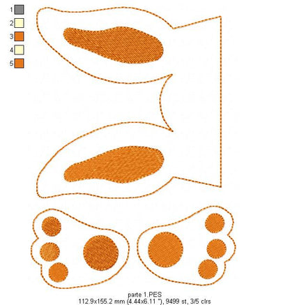 Candy Easter Bunny Bag - ITH Project - Machine Embroidery Design