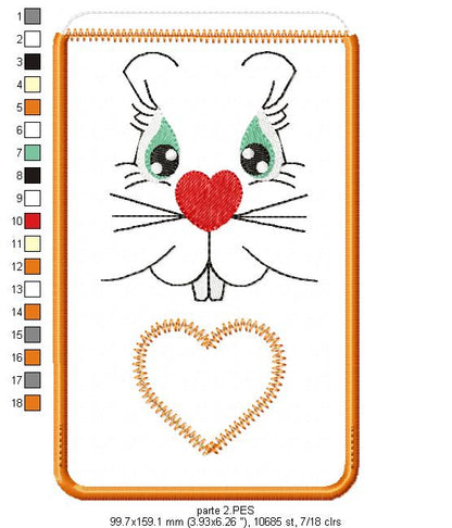 Candy Easter Bunny Bag - ITH Project - Machine Embroidery Design