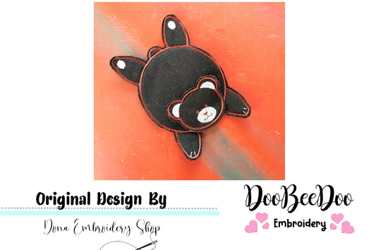 Bear Coaster - ITH Project - Machine Embroidery Design