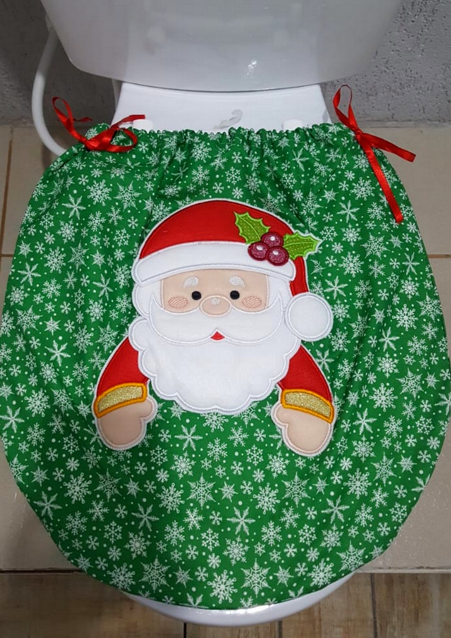 Santa Claus Toilet Case - ITH Project - Machine Embroidery Design