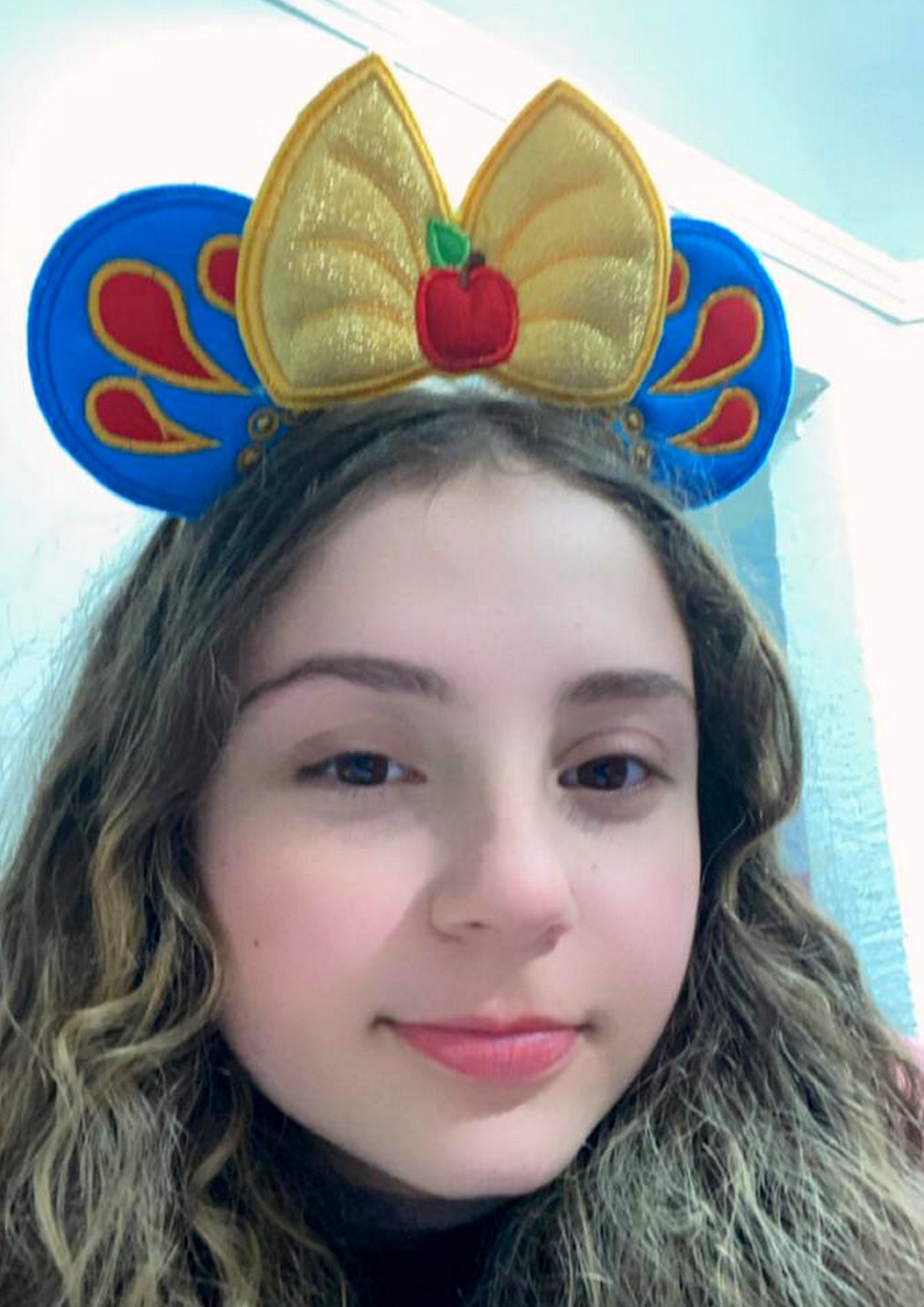 Mouse Ears Snow White Headband - ITH Project - Machine Embroidery Design