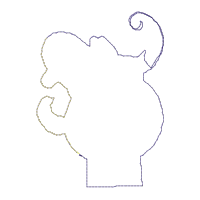 Mouse Ears Headband Pumpkin, Cat and Ghost Headband - ITH Project - Machine Embroidery Design