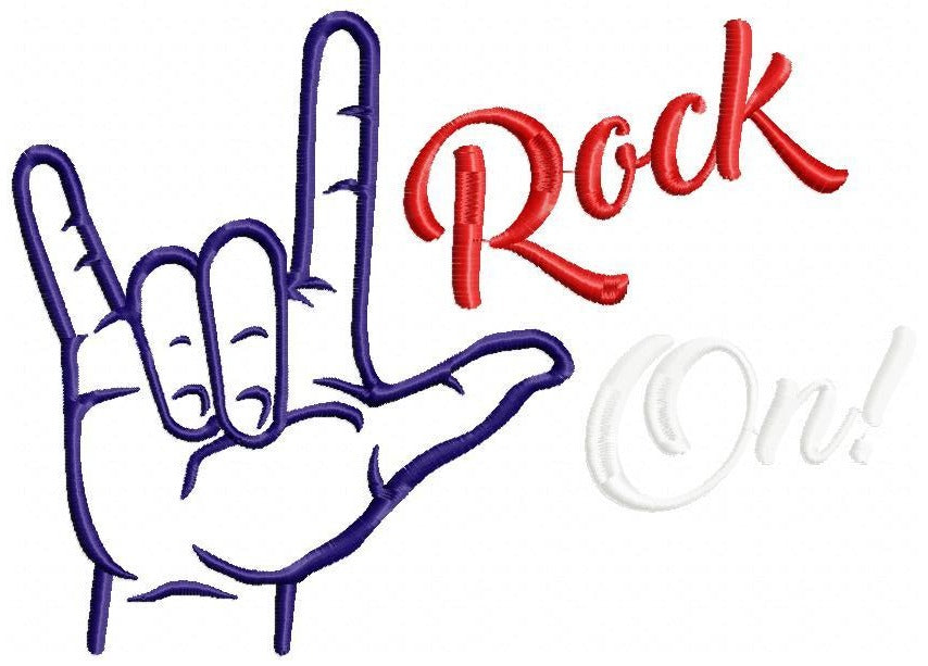 Rock On - Fill Stitch