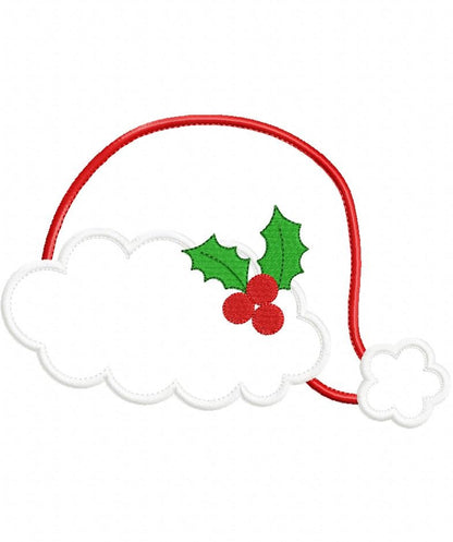 Santa's Hat - Applique - Machine Embroidery Design