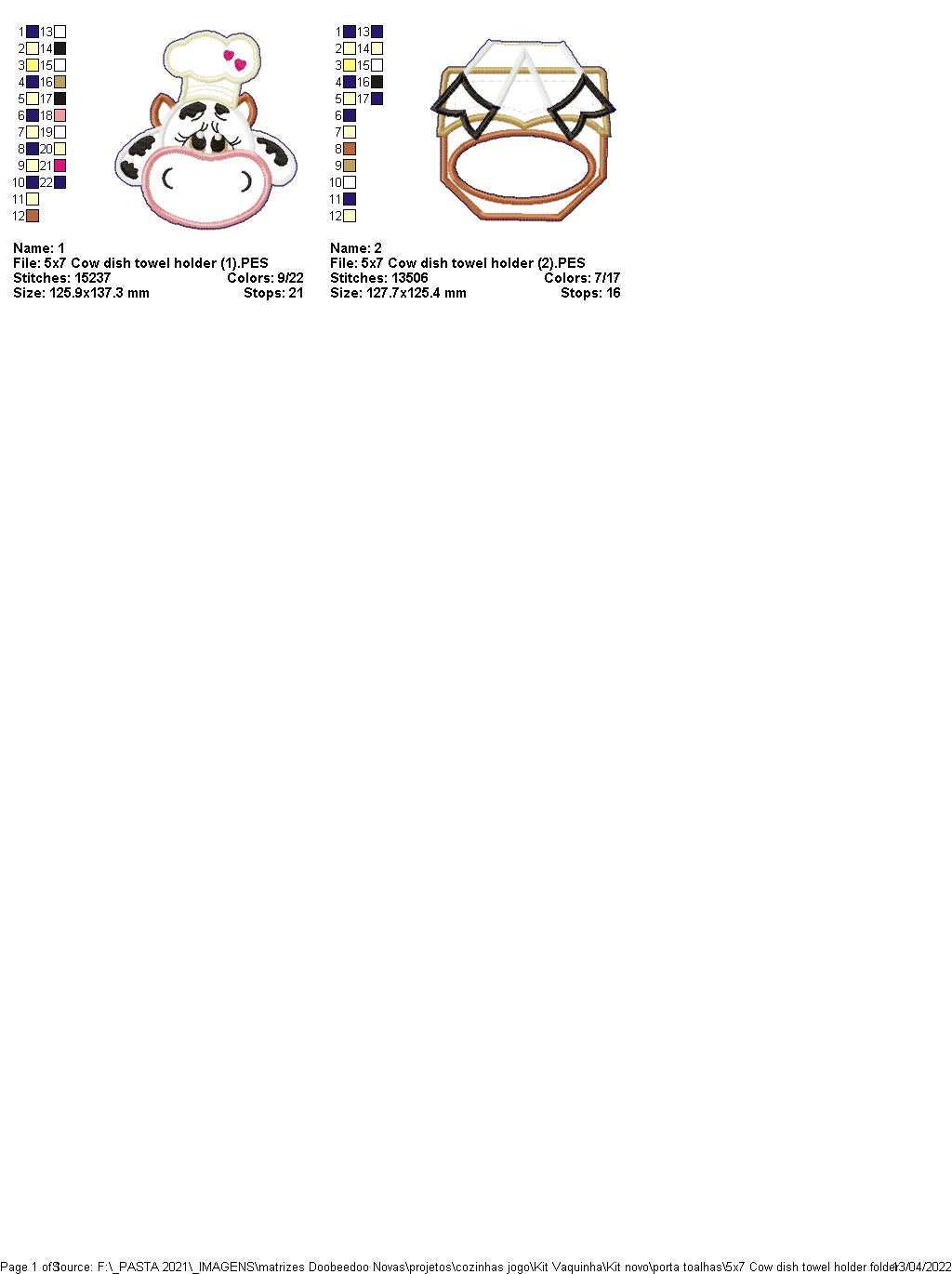 Cow - ITH Project - Machine Embroidery Design