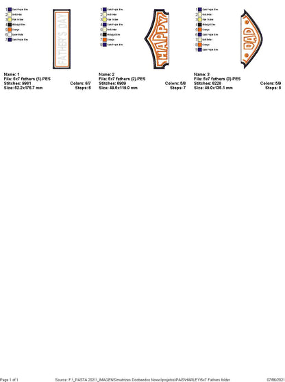 Happy Father's Day Ornament - ITH Project - Machine Embroidery Design