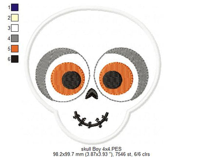 Skull Boy - Applique