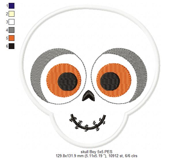 Skull Boy - Applique