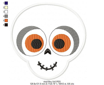 Skull Boy - Applique