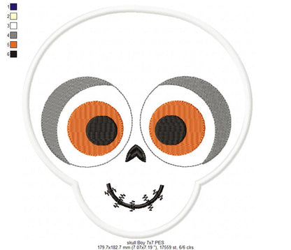 Skull Boy - Applique