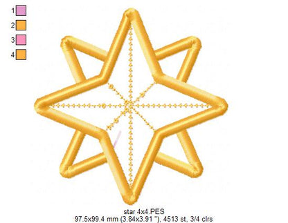 Christmas Star - Fill Stitch