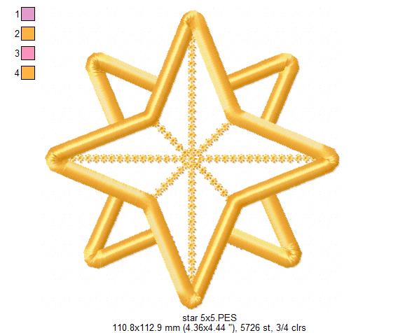 Christmas Star - Fill Stitch