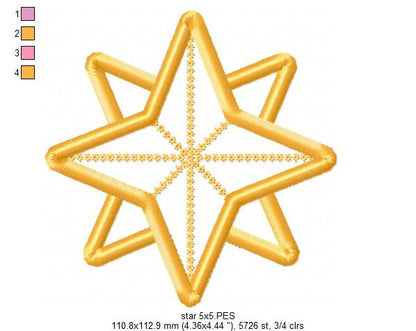 Christmas Star - Fill Stitch