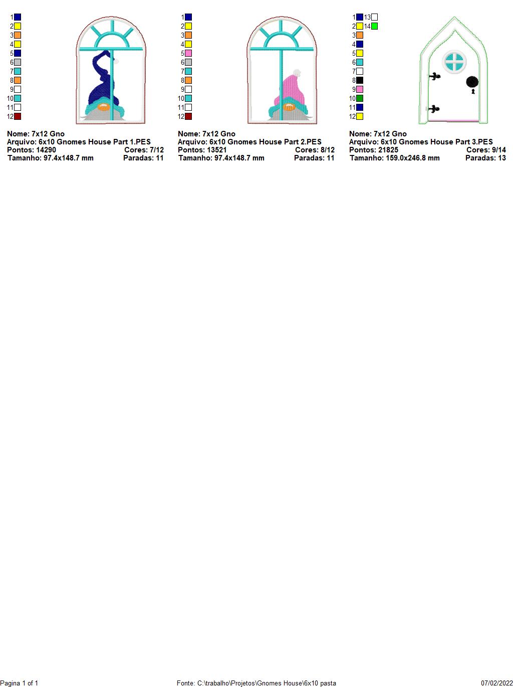 Gnomes House - ITH Project - Machine Embroidery Design