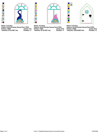 Gnomes House - ITH Project - Machine Embroidery Design