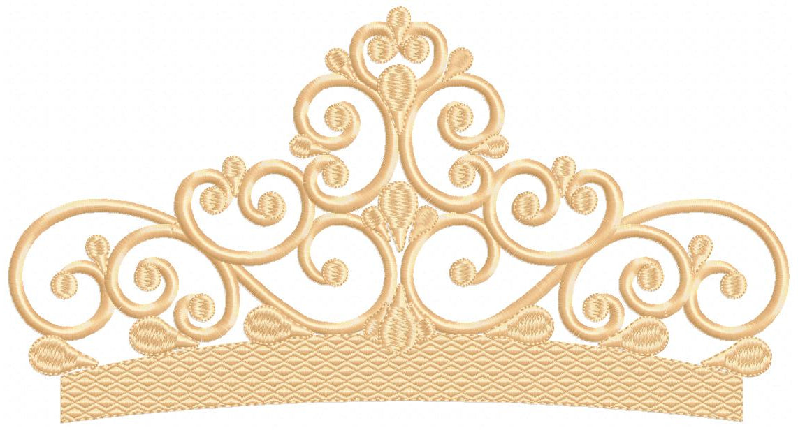 Princess Tiara - Fill Stitch