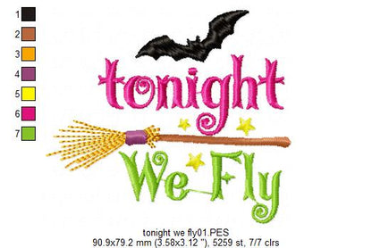 Tonight We Fly - Satin Stitch