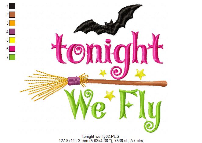 Tonight We Fly - Satin Stitch