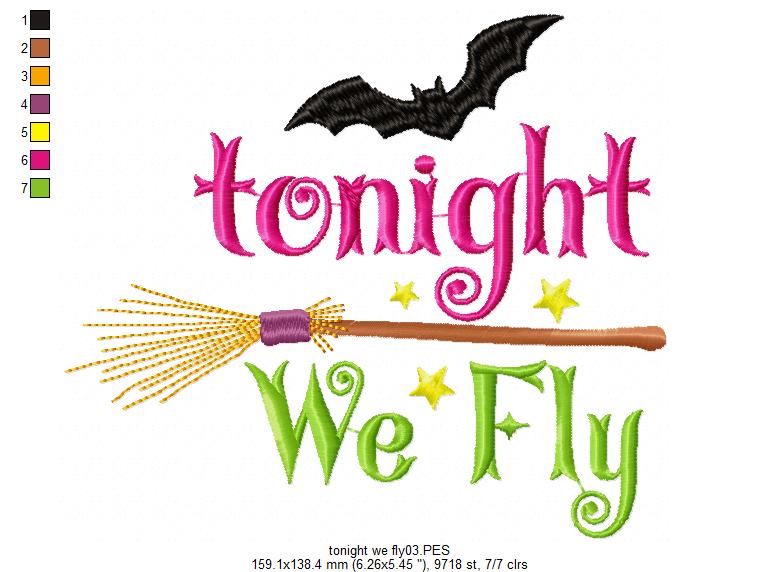 Tonight We Fly - Satin Stitch