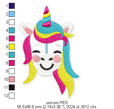 Unicorn Pacifier Holder - ITH Project - Machine Embroidery Design