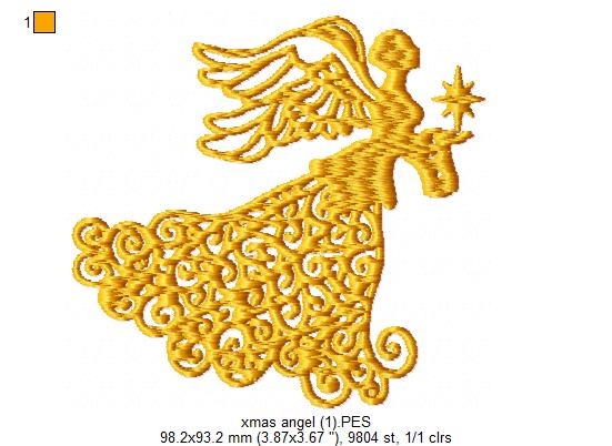 Christmas Angel - Fill Stitch