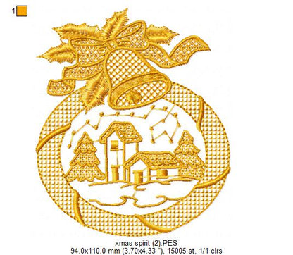 Christmas Spirit - Fill Stitch