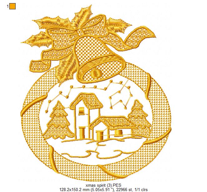 Christmas Spirit - Fill Stitch