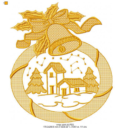 Christmas Spirit - Fill Stitch